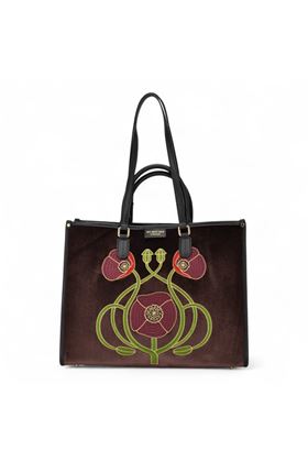 Borsa in velluto colore marrone MY BEST BAG | 1005-POPPY